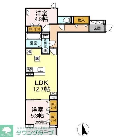 セレスティア竹ノ塚IIの物件間取画像